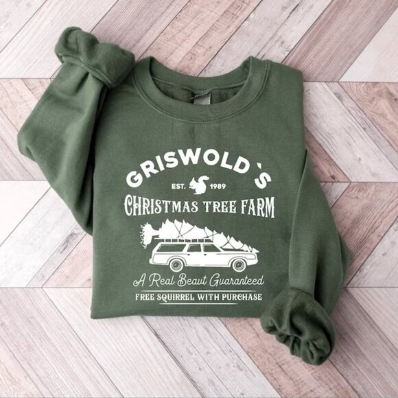 Samantha S Tops - Christmas Sweatshirt National Lampoons Christmas Griswolds Vacation Sweatshirt